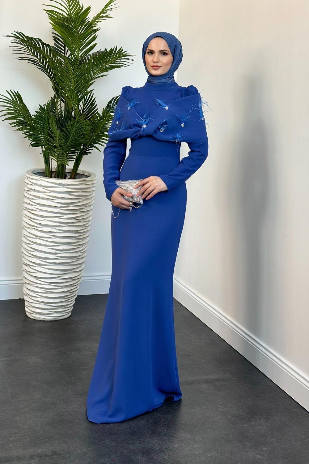 Tasarım Abiye İndigo 8606 