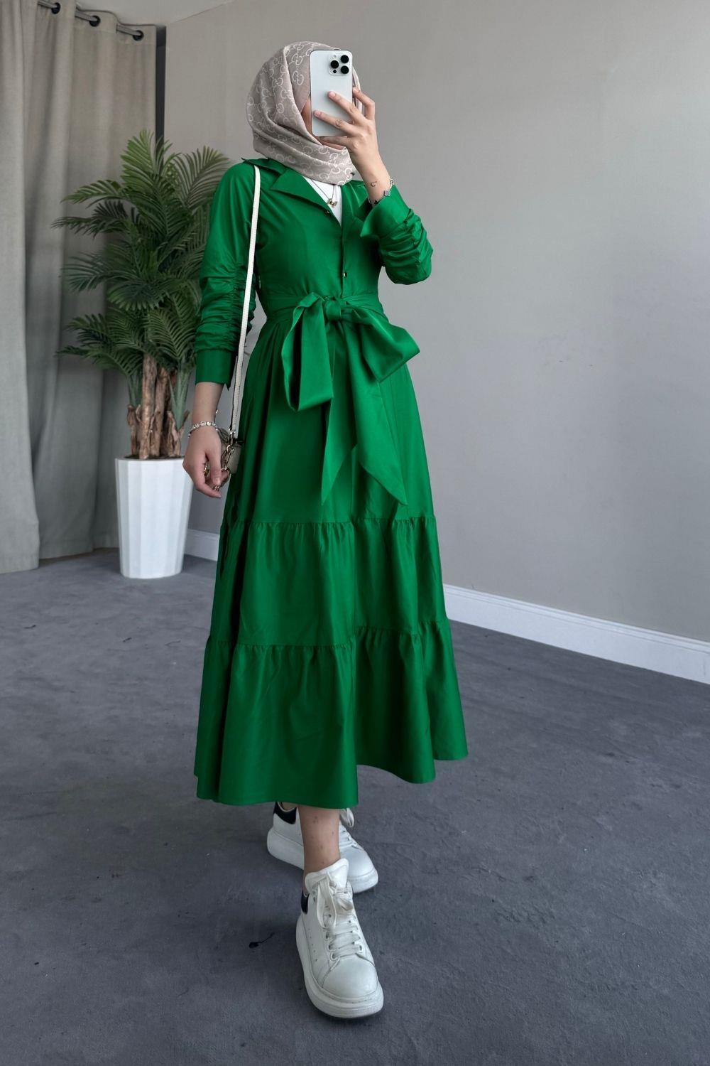 Reglan Elbise Yeşil 8681 