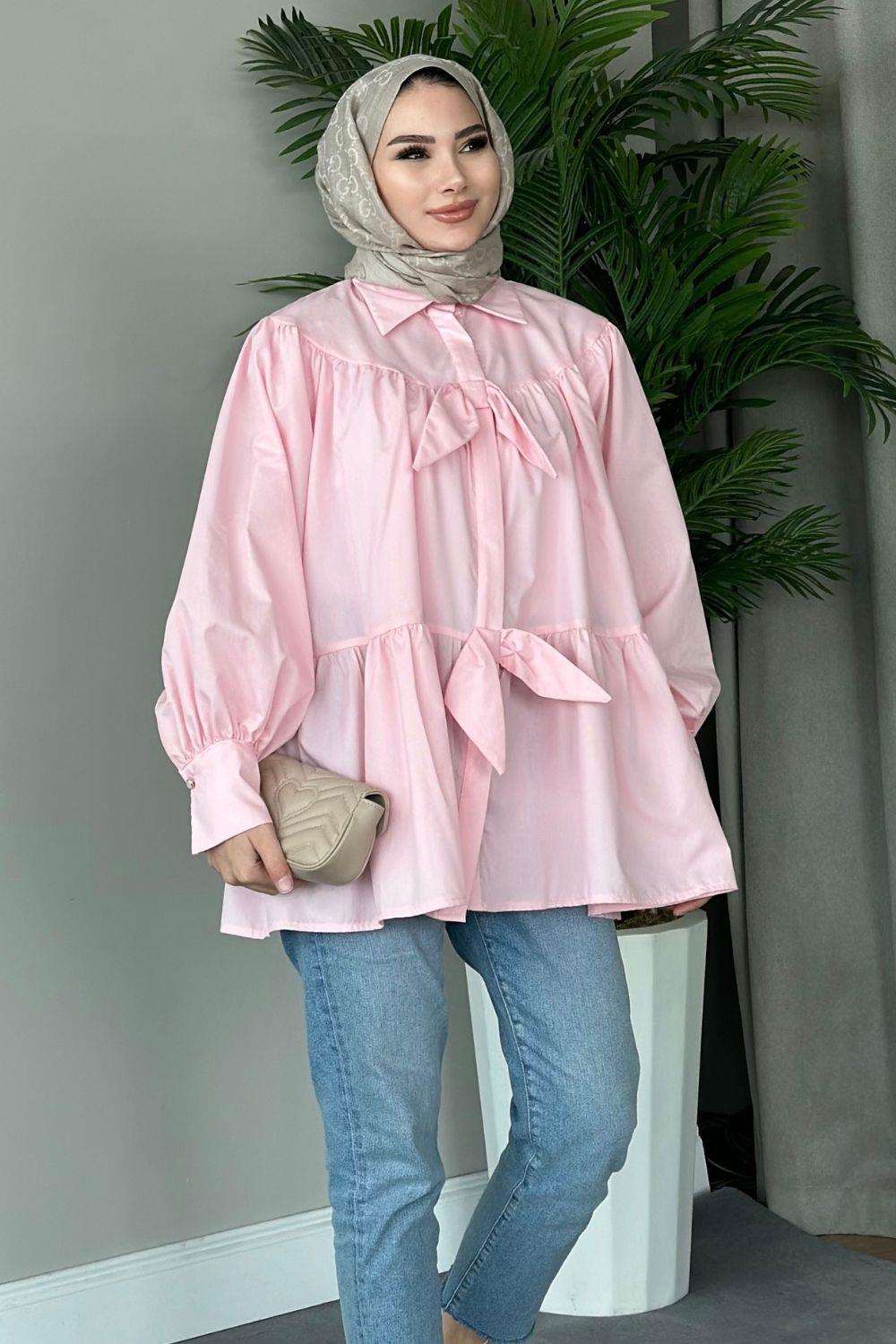 Kevia Gömlek Pembe 8906 