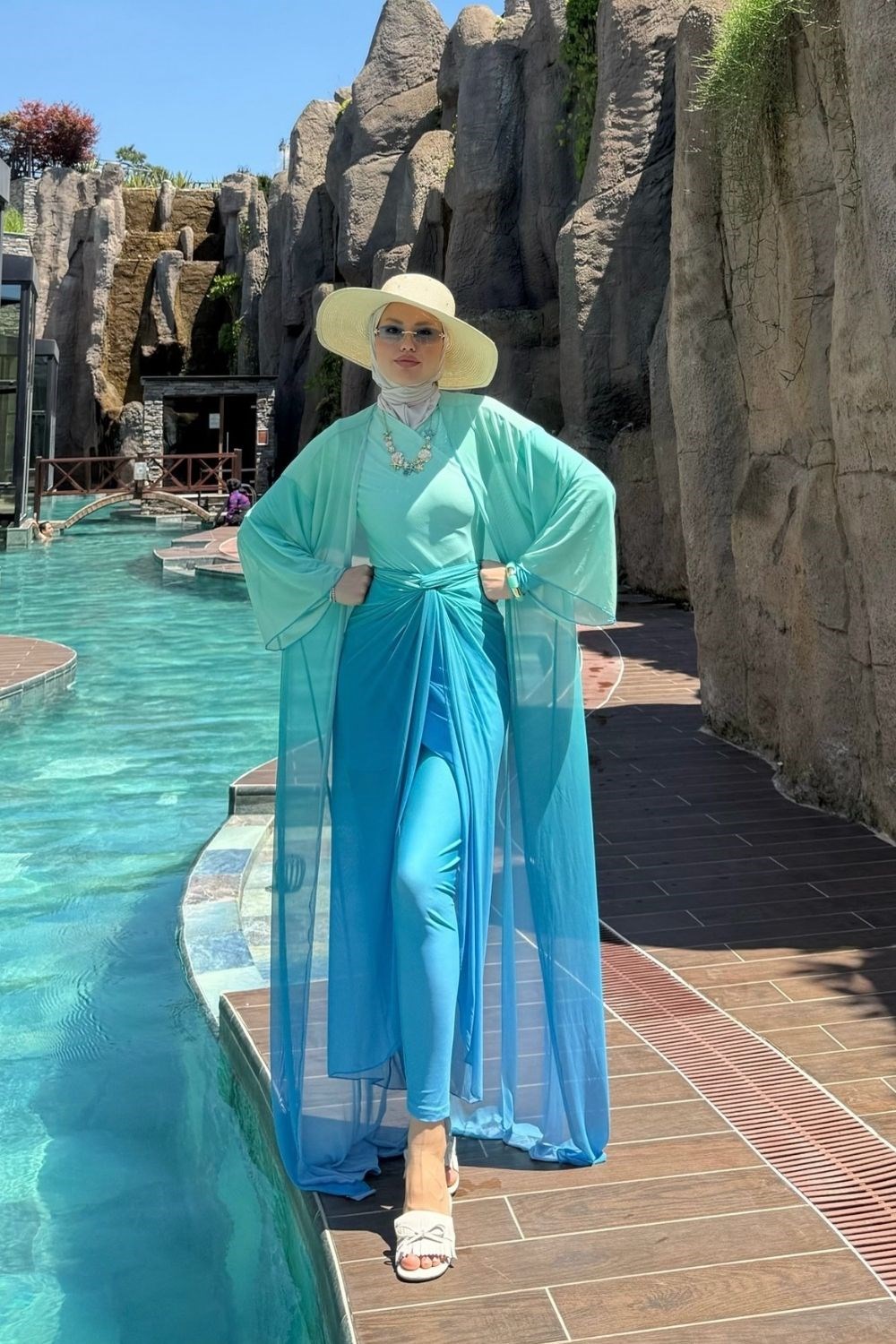 Aqua Ombre Pareo Mavi 90166 