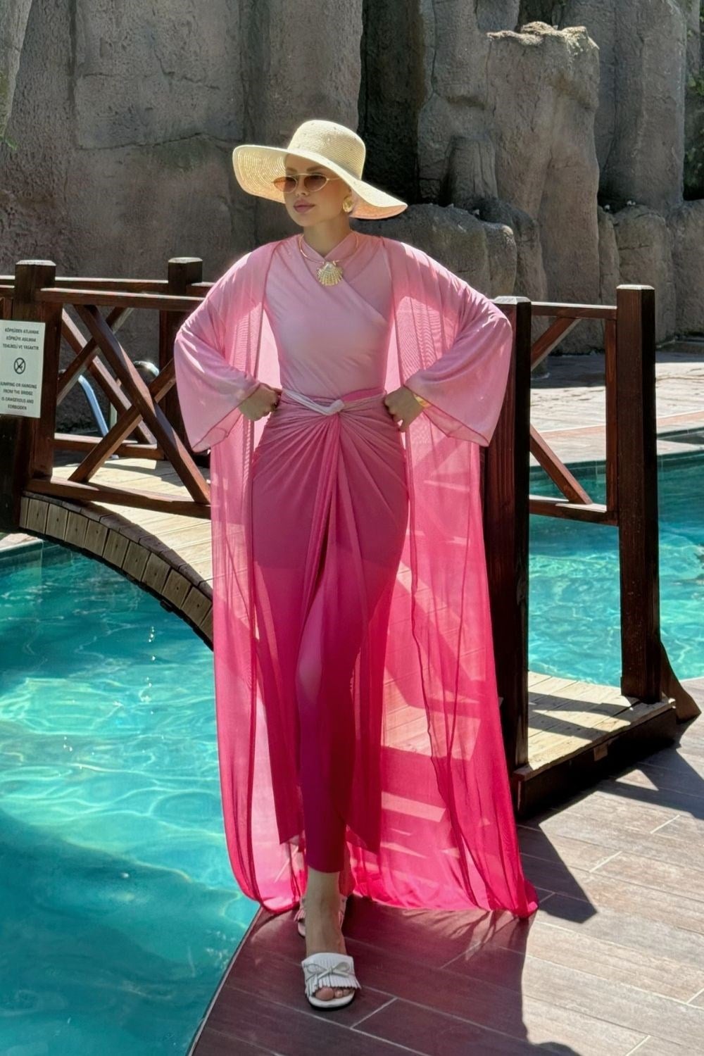 Aqua Ombre Pareo Pembe 90166 