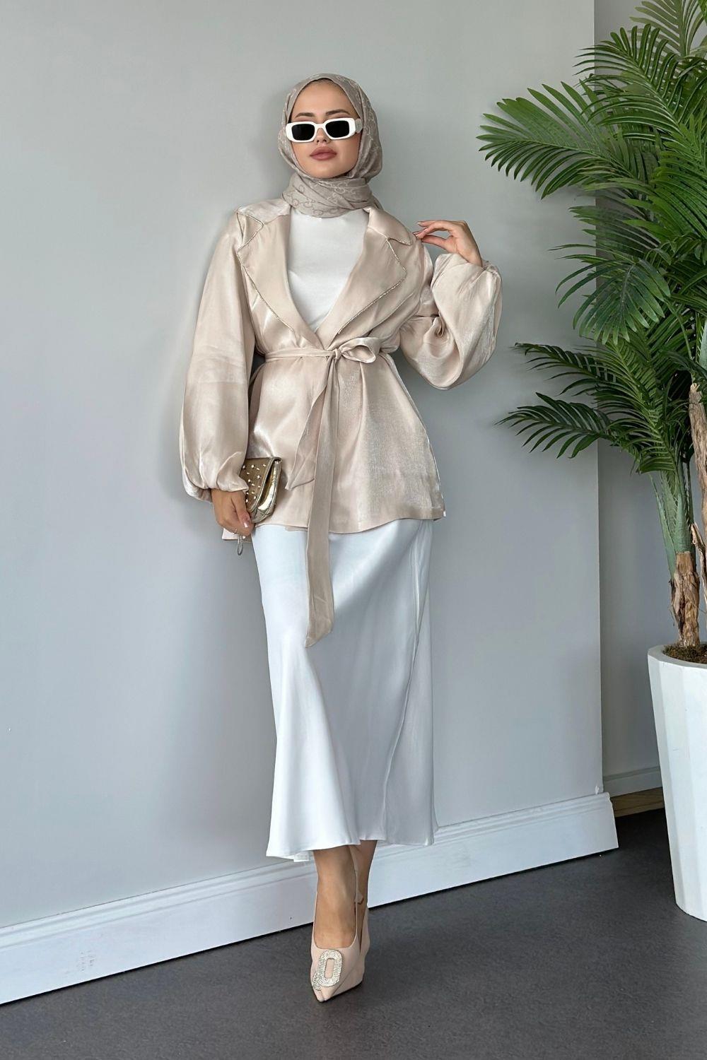Lilya Ceket Bej 9307 