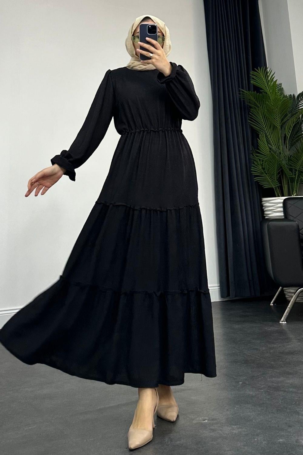 Aynur Elbise Siyah 9505 