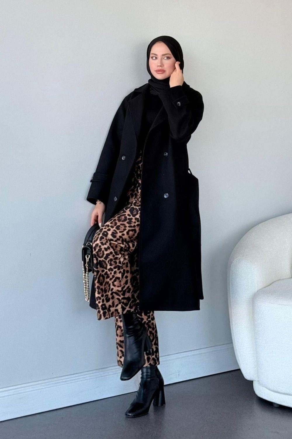 Duru Kaşe Kaban Siyah 9912 