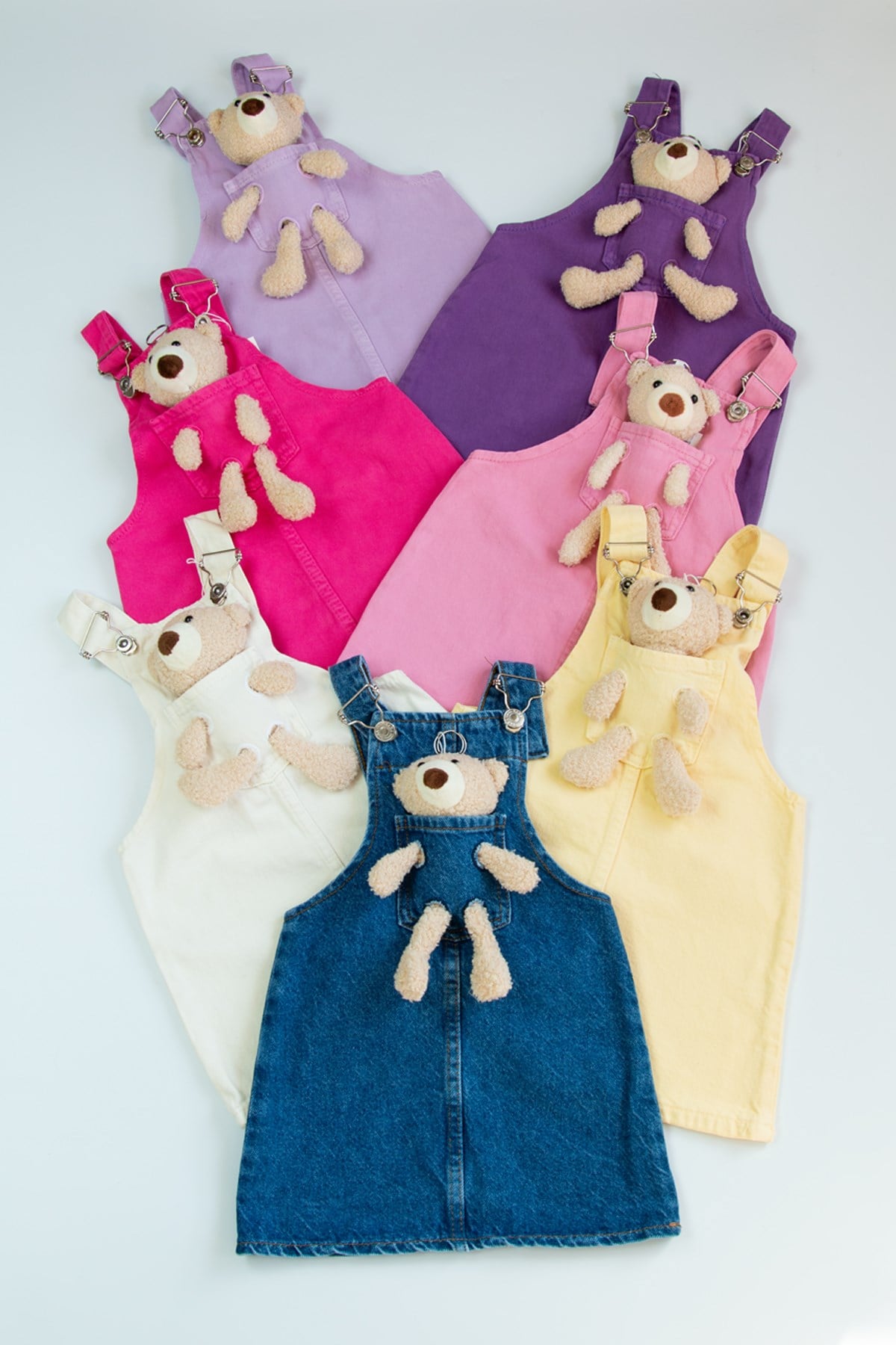 Ayıcıklı Kot JileElbiseAyıcıklı Kot Jile