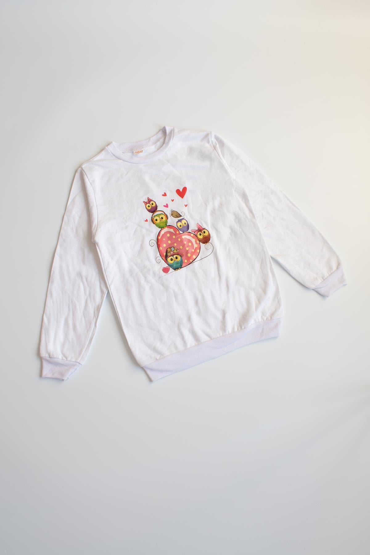 Baykuş Baskılı SweatshirtOutletBaykuş Baskılı Sweatshirt