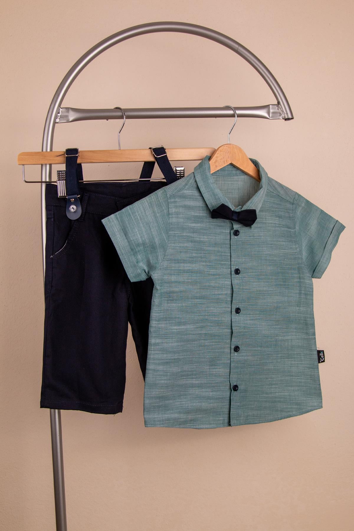 Şortlu Gömlekli İkili TakımKısa TakımŞortlu Gömlekli İkili Takım