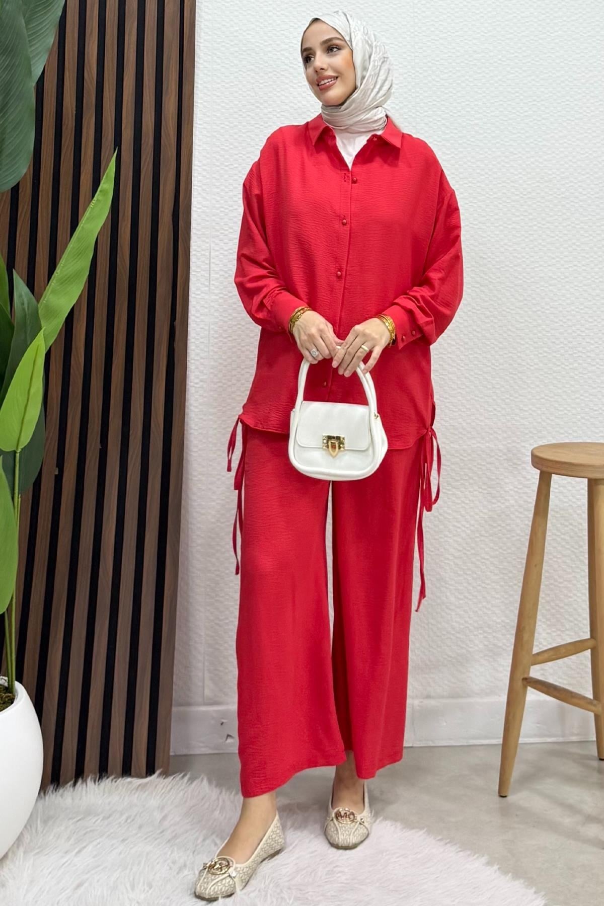 Begonya İkili Takım Nar Çiçeği