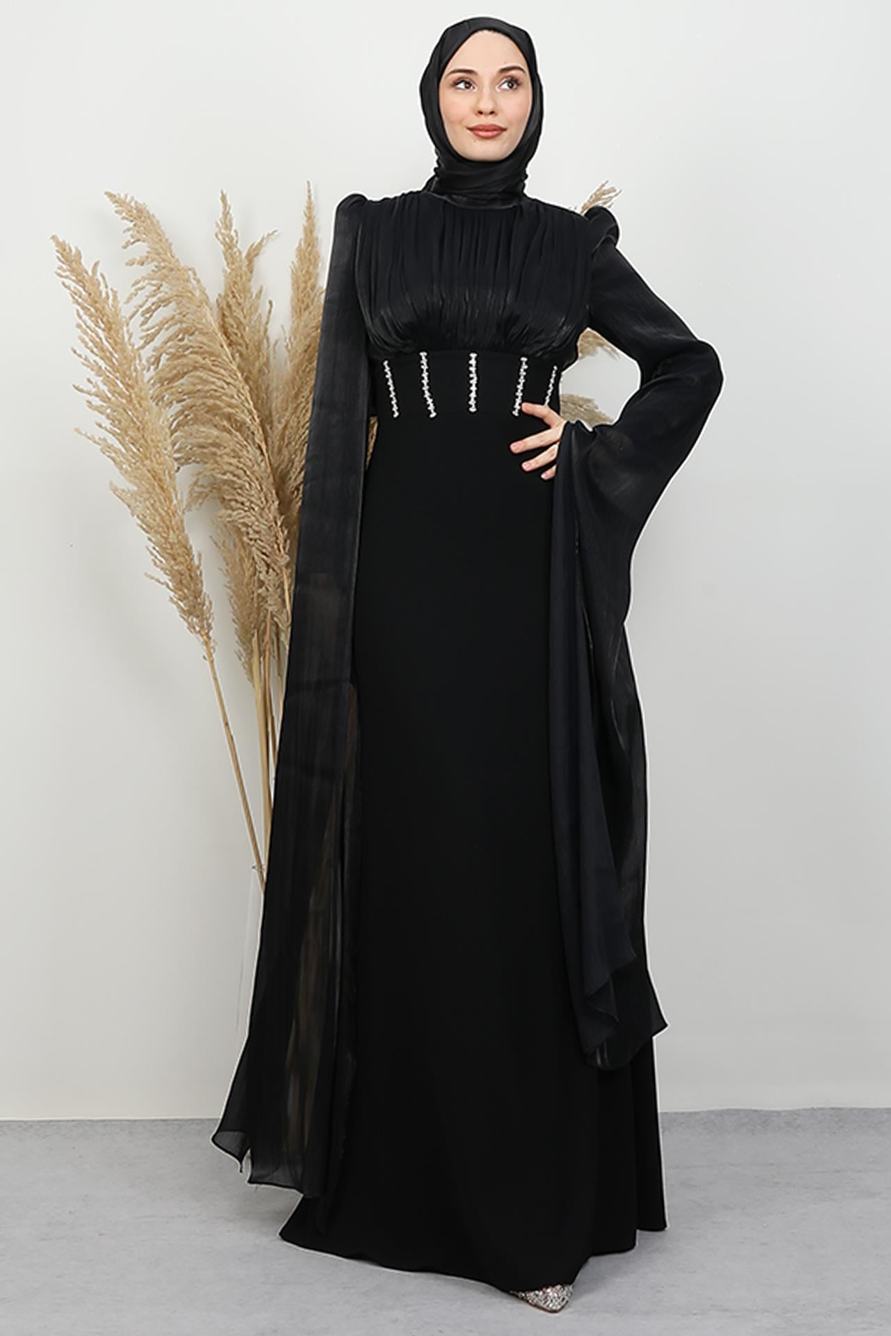 Dora Krep Abiye Siyah