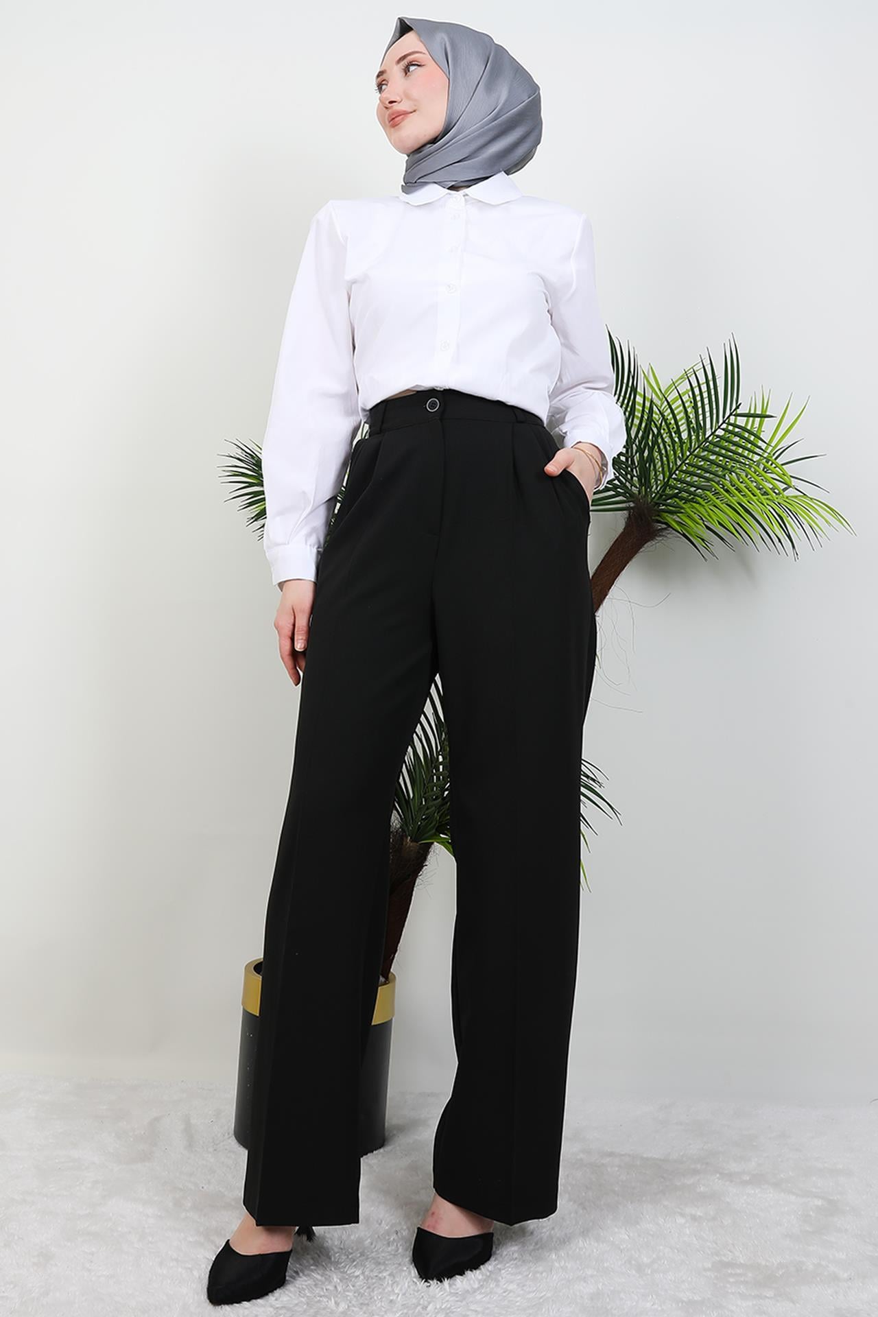 Palazzo Pantolon Siyah