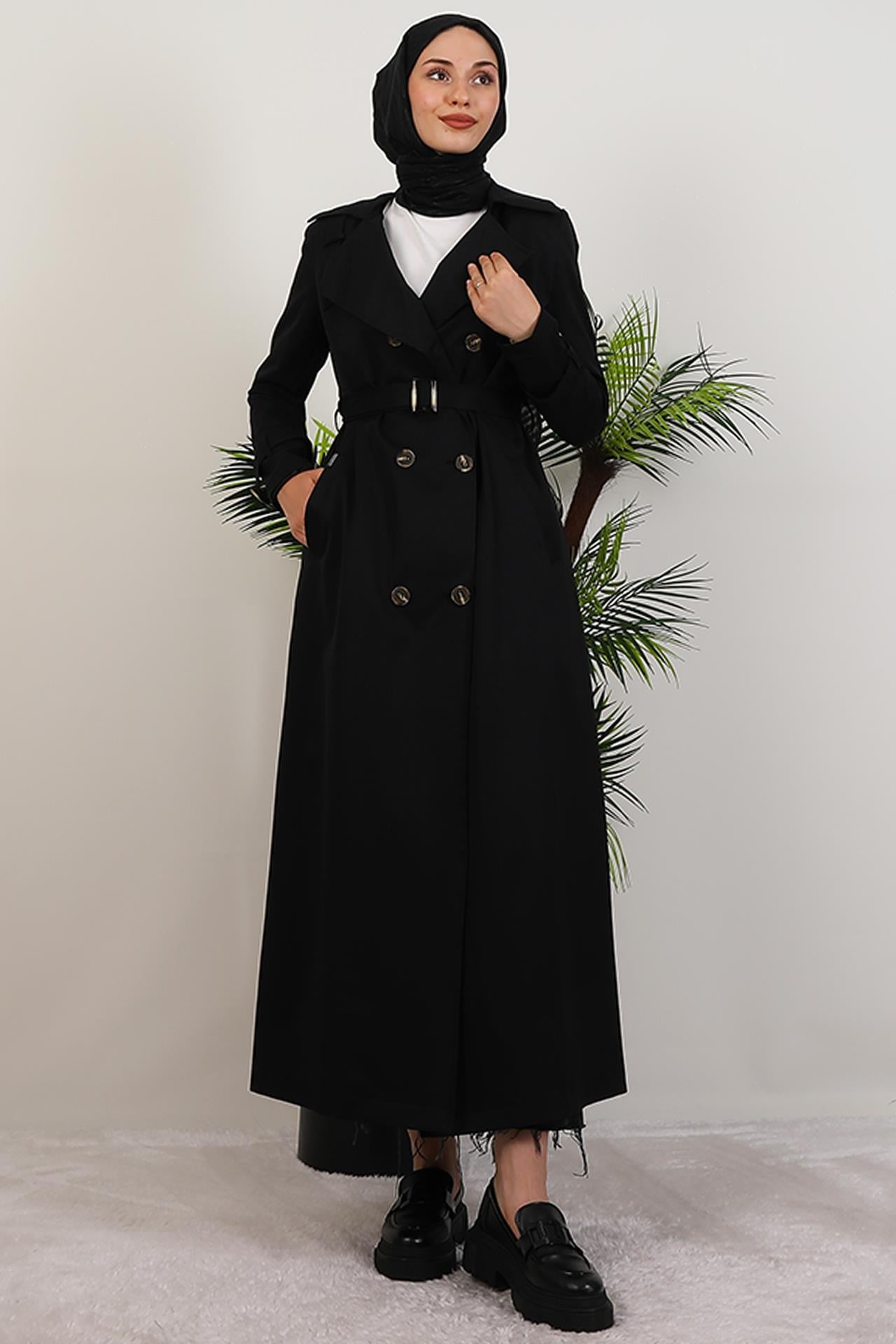 Terra Trençkot Siyah