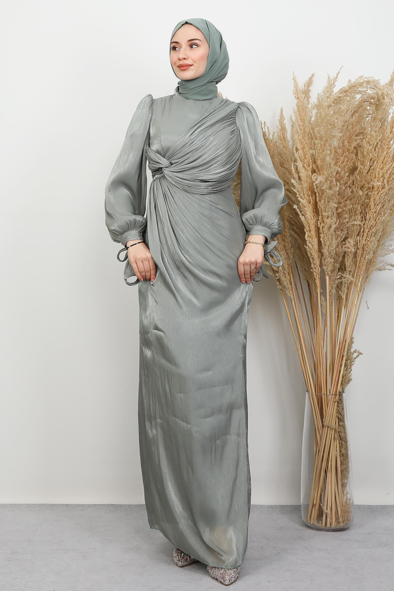 Umay Tesettür Abiye Mint