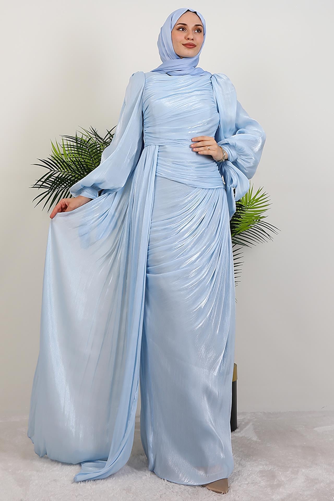 Afra İpek Abiye Bebe Mavi