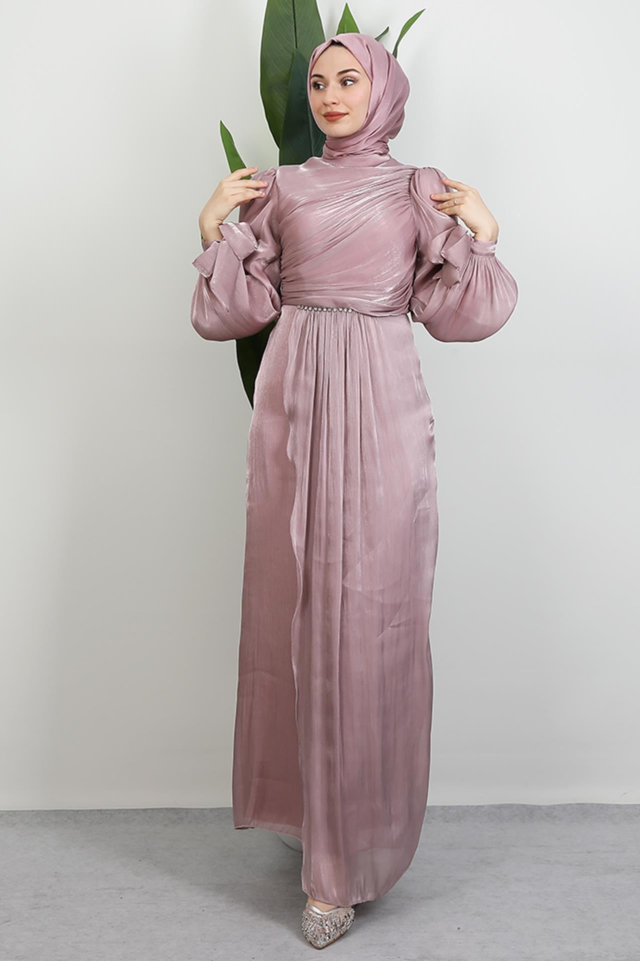 Ahunisa Yoryo Abiye Soft Pembe