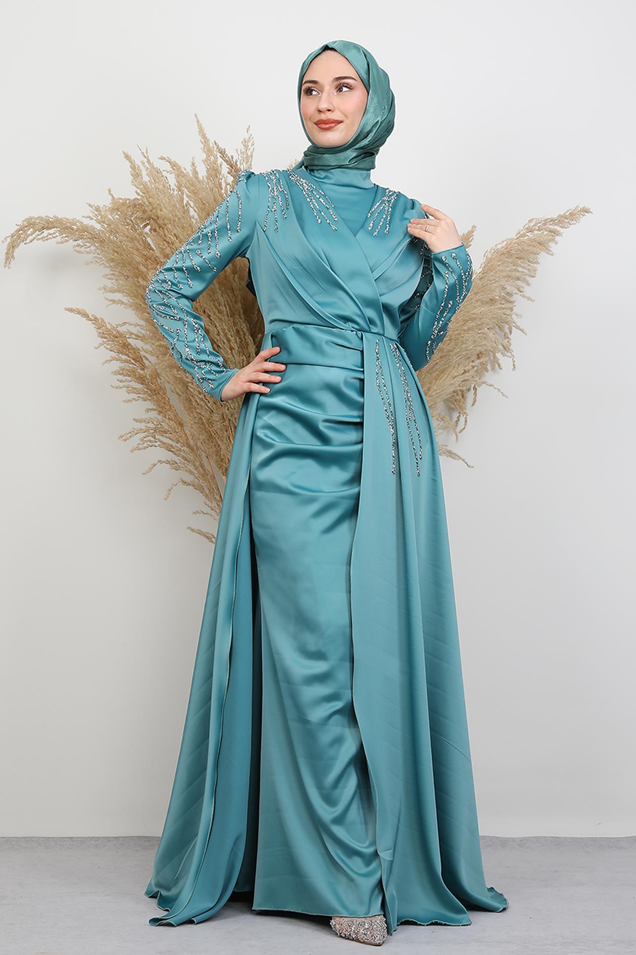 Asya Tesettür Abiye Mint