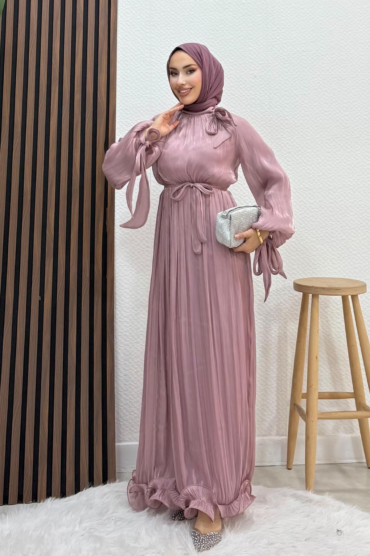 Ava Yoryo Abiye Açık Gül Kurusu