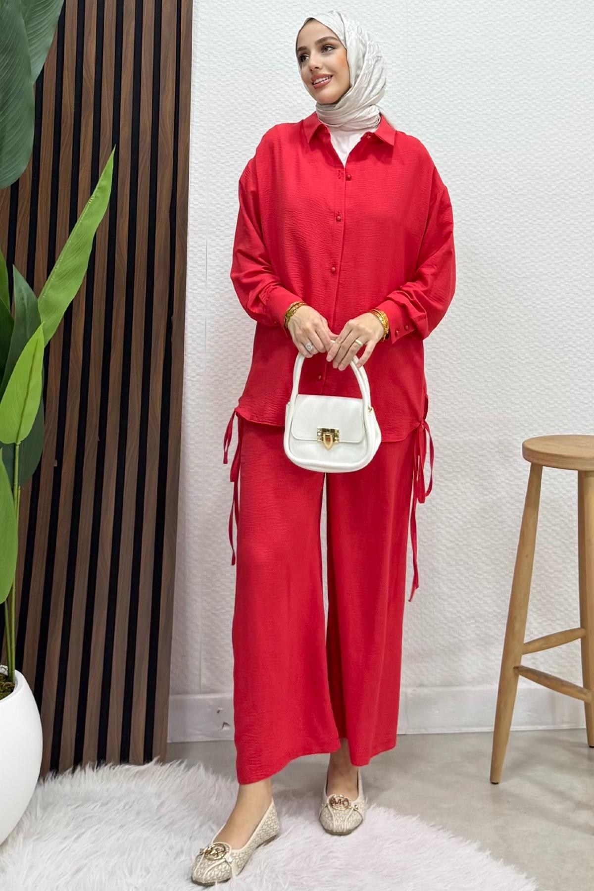 Begonya İkili Takım Nar Çiçeği