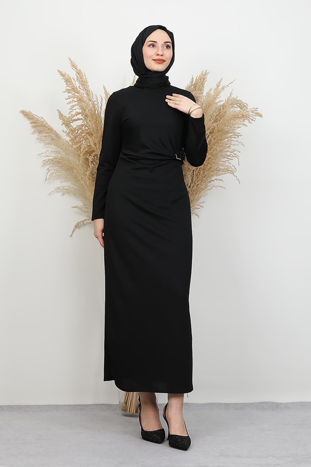 Beli Fiyonk Elbise Siyah