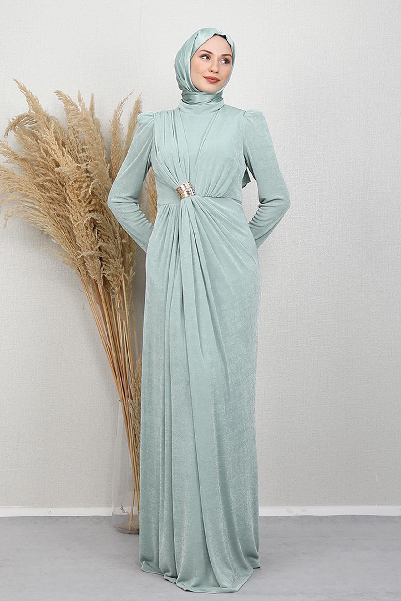 Berrak Buzy Abiye Mint