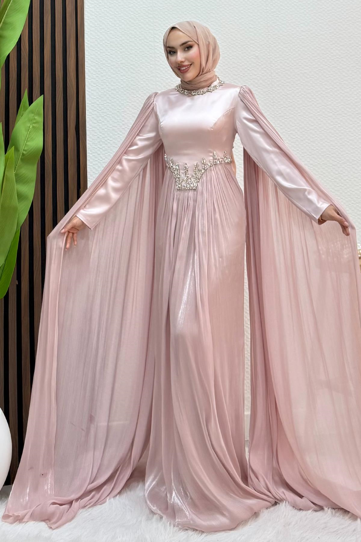 Dila Yoryo Abiye Soft Pembe