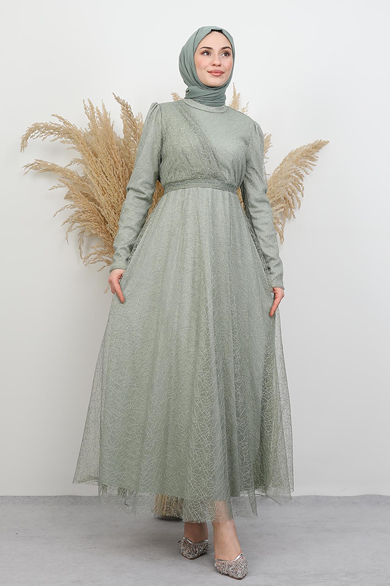 Düş Simli Abiye Mint