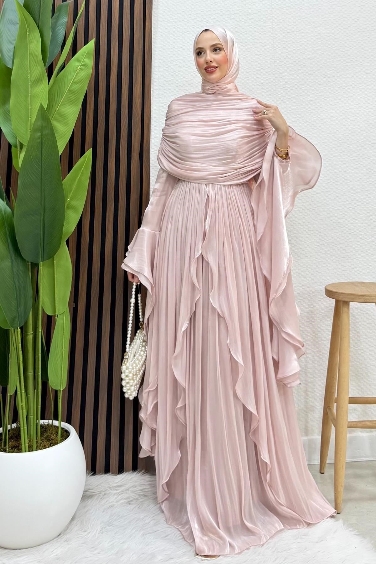 Ebru Yoryo Abiye Soft Pembe