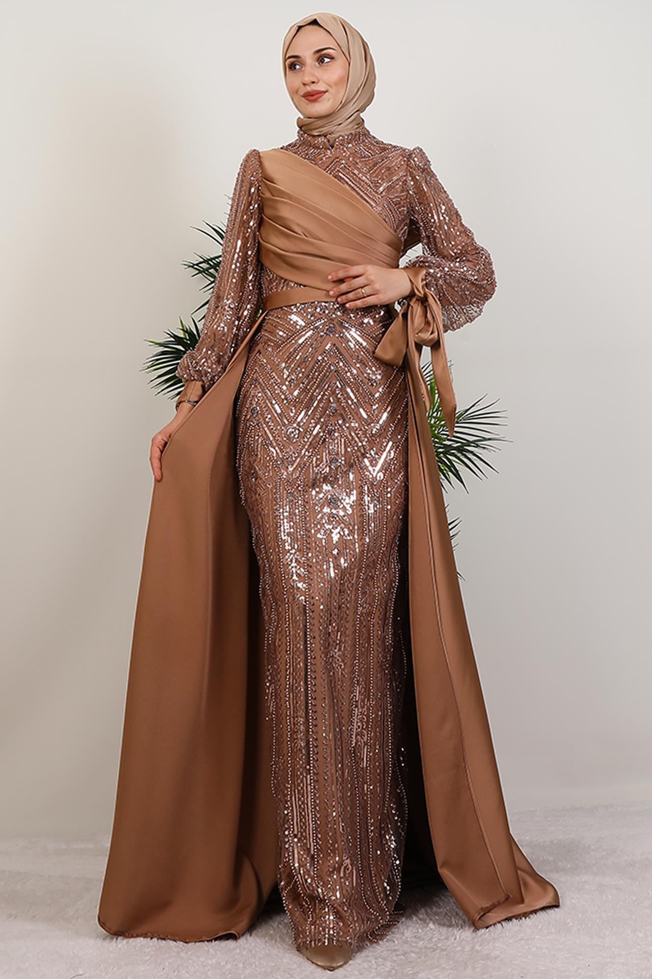 Eflin İşleme Abiye Karamel