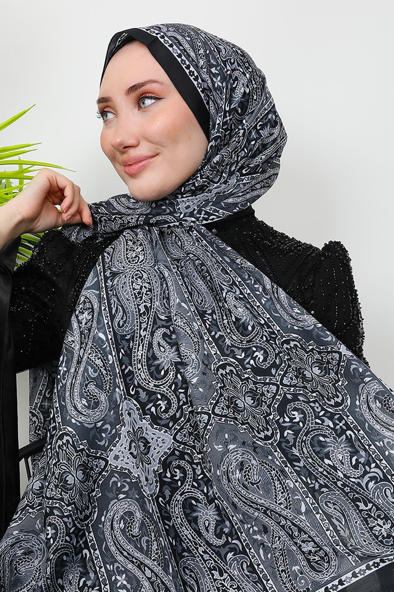 Etnik Soft Şal Siyah