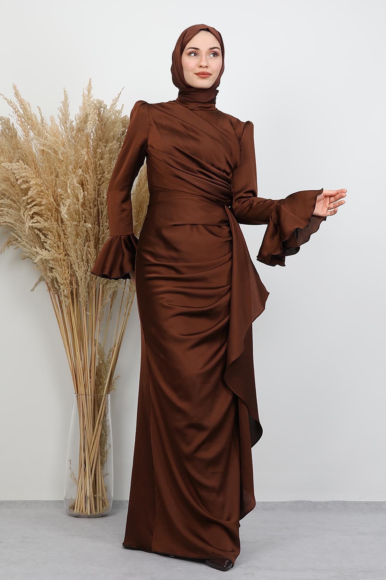 Ilgın Tesettür Abiye Kahve