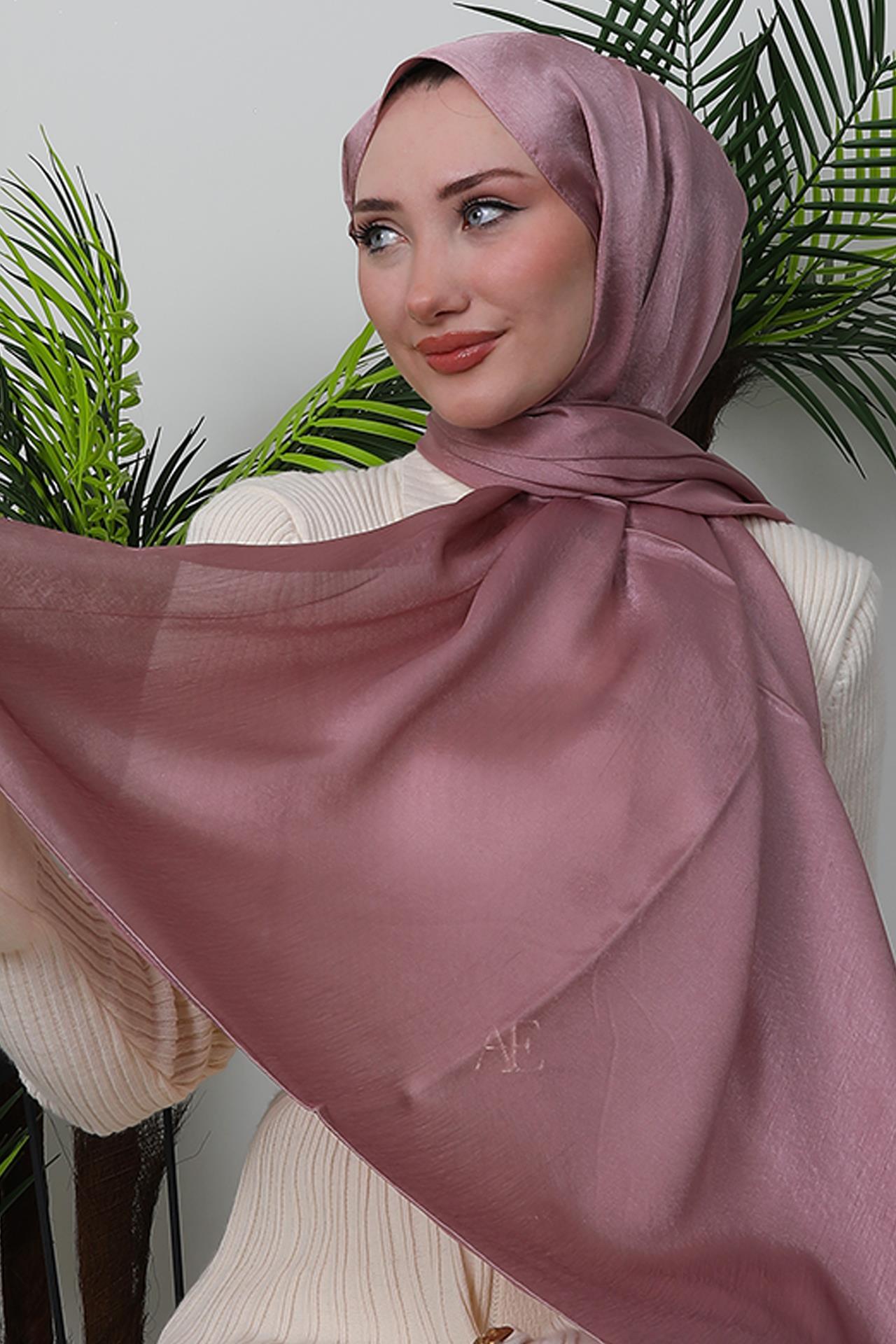 İnci Saten Şal Pembe