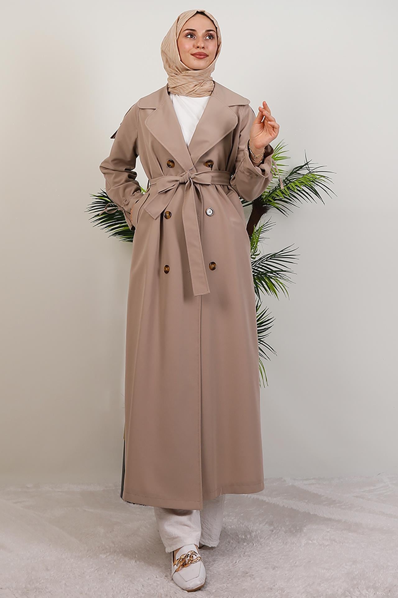 Jasmin Trençkot Bej