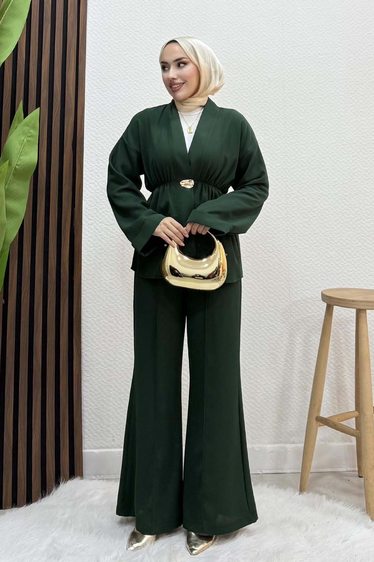 Kimono Model Takım Zümrüt