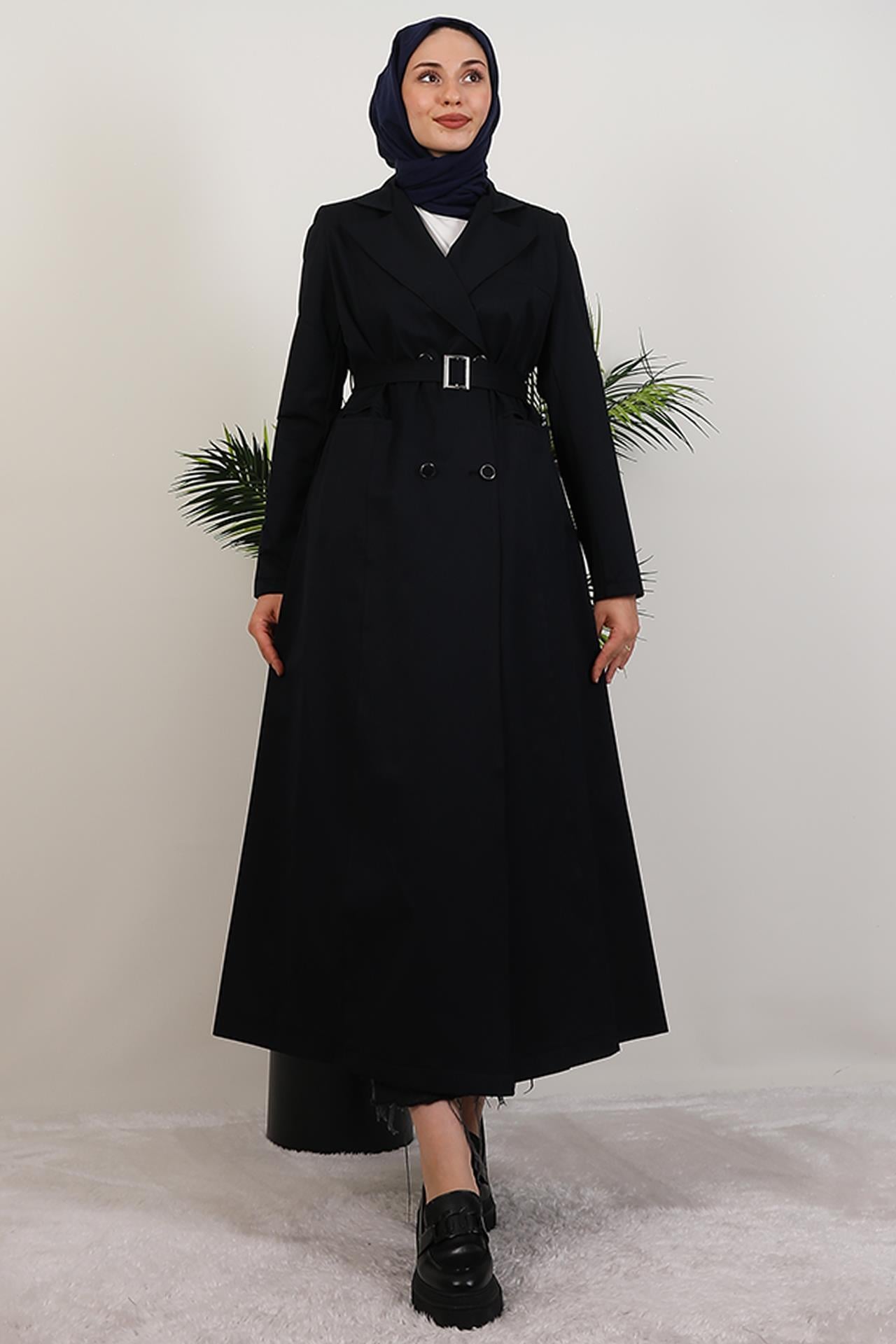 Lenora Trençkot Lacivert