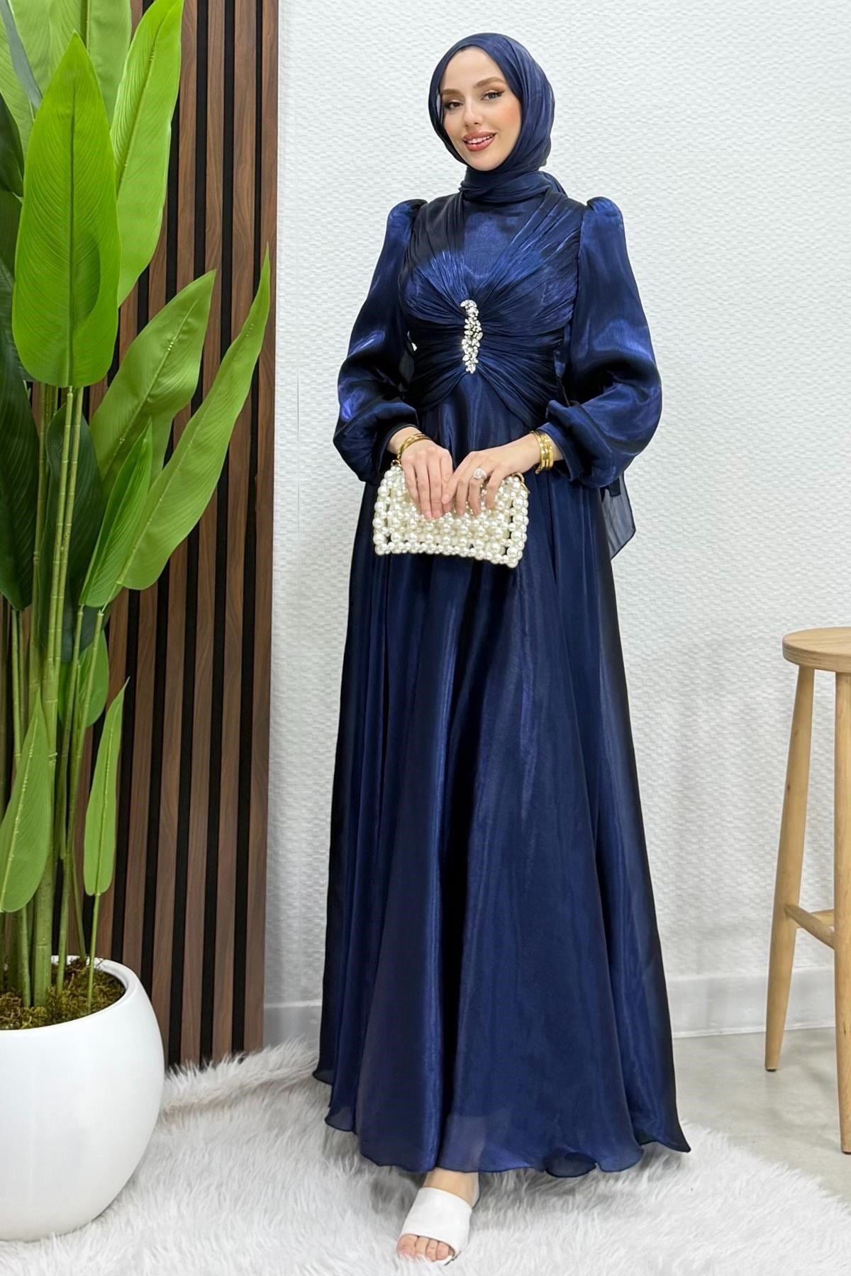 Miona Yoryo Abiye Lacivert