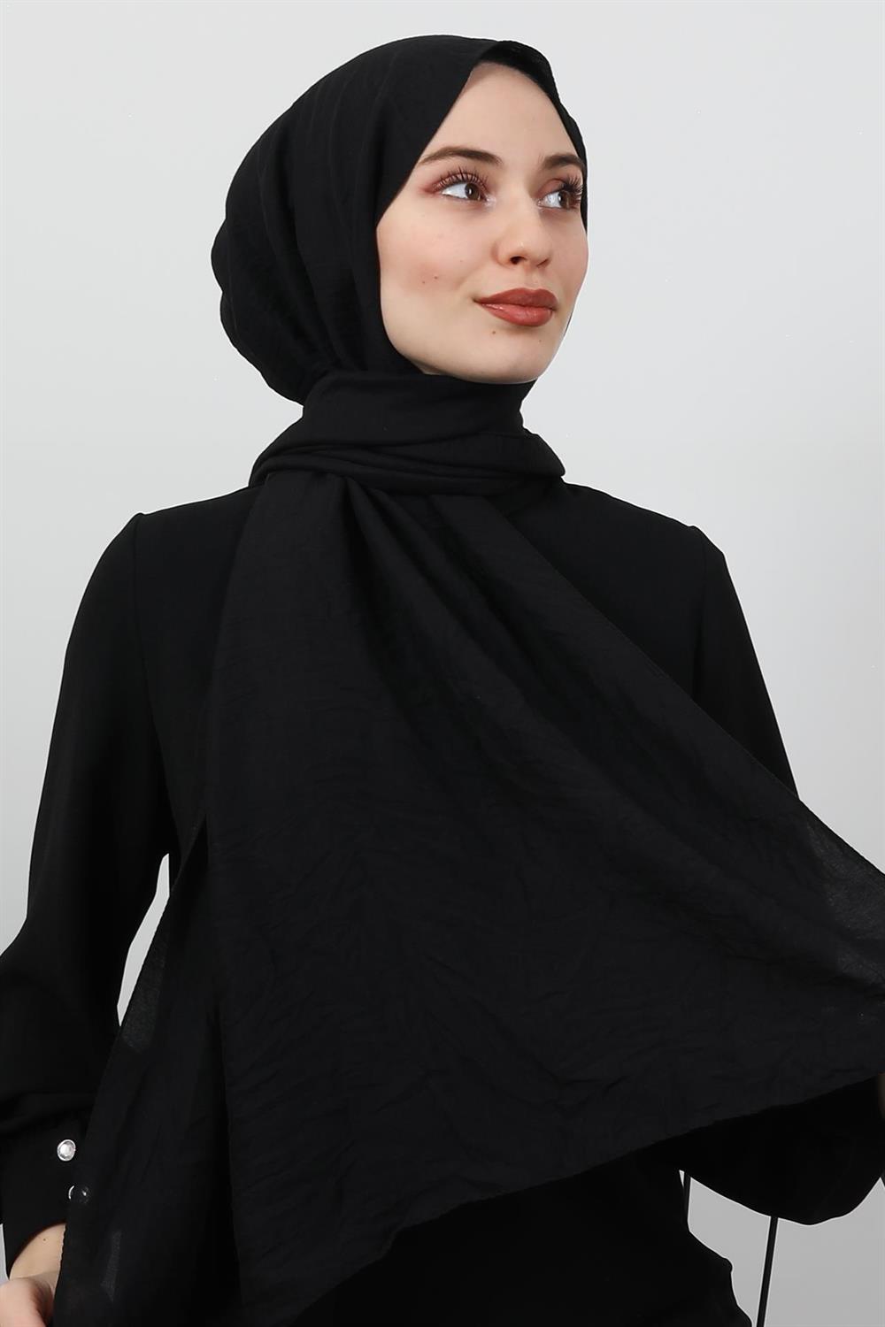 Pamuk Kraş Şal Siyah