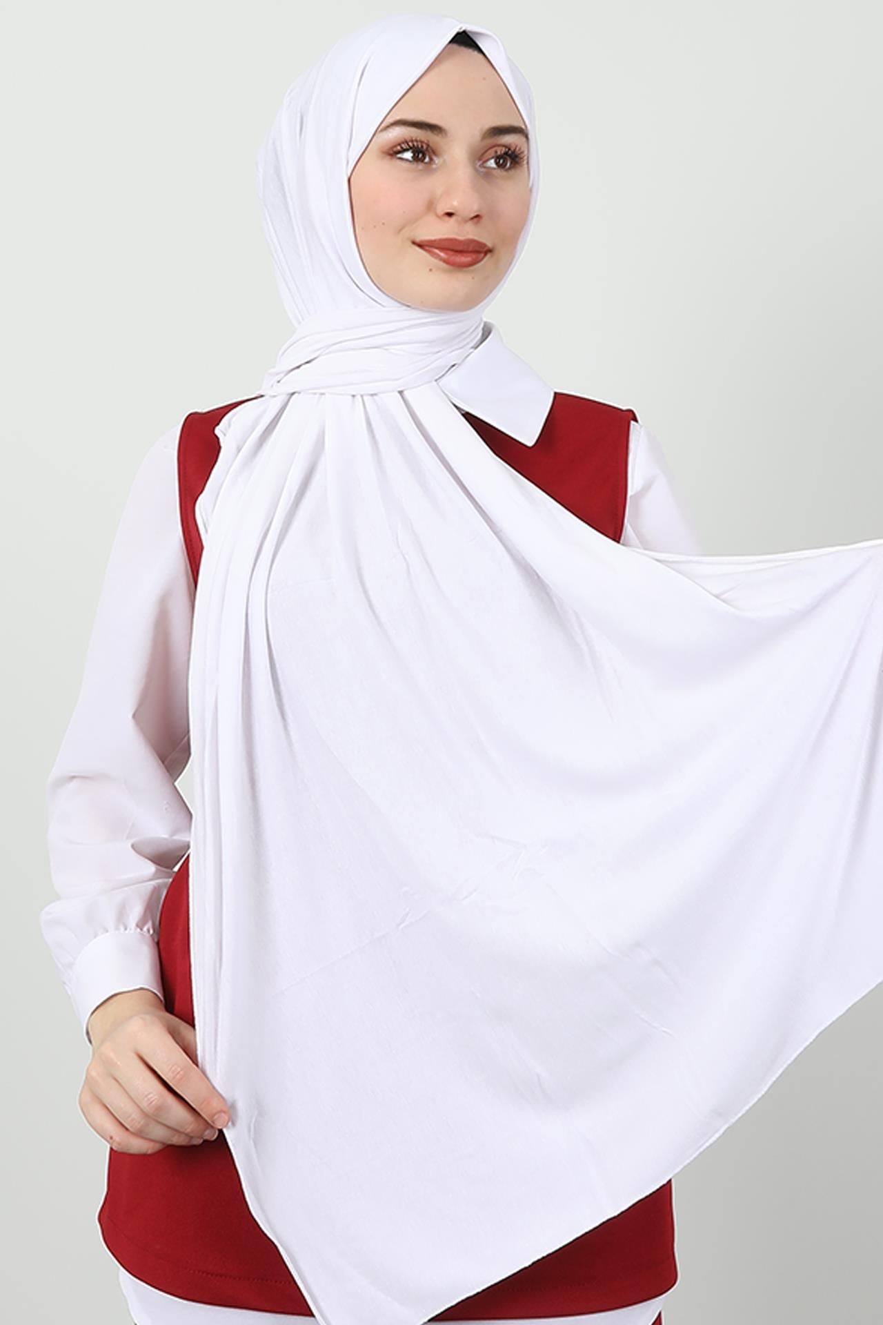 Penye Şal Beyaz