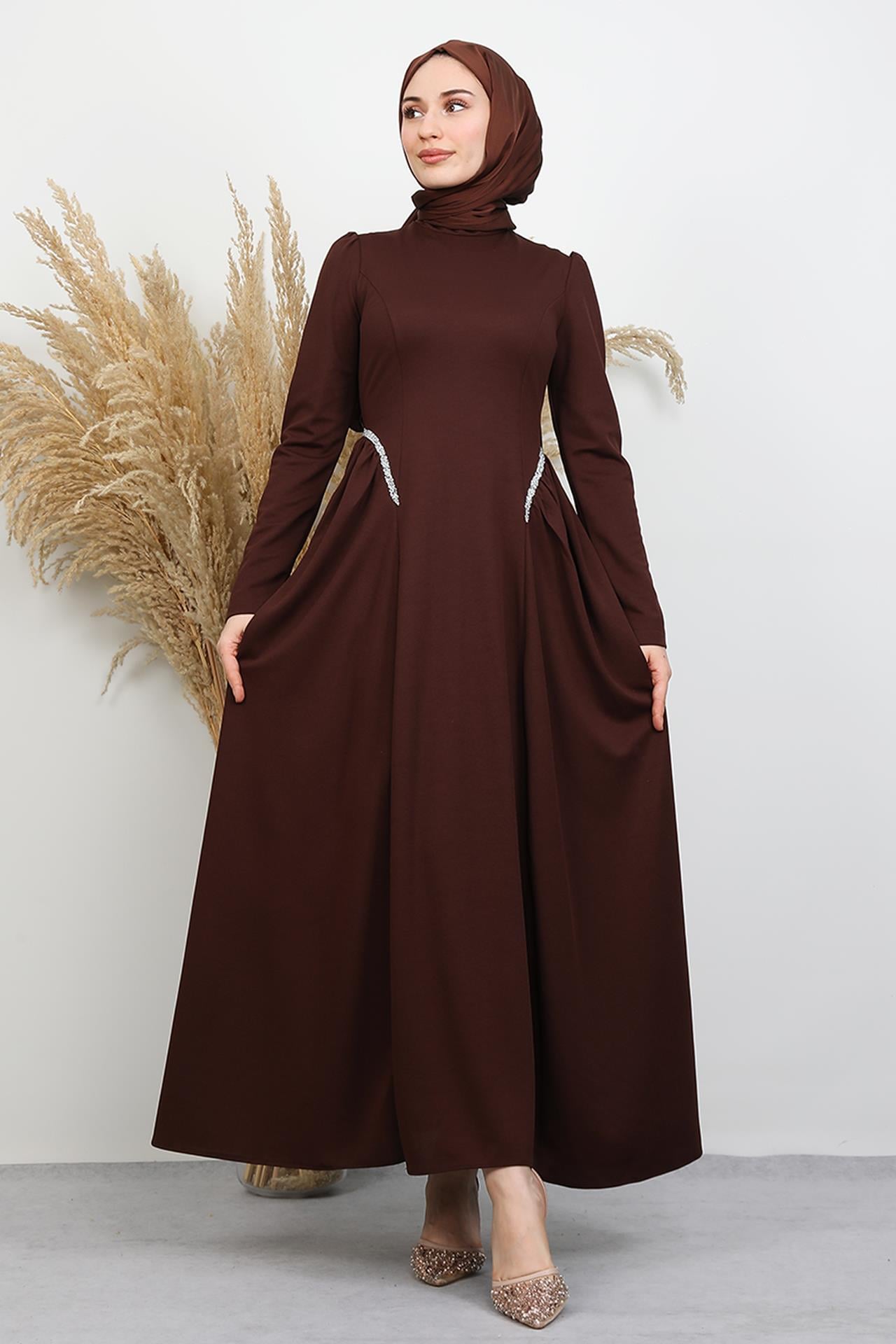 Polyana Krep Abiye Acı Kahve