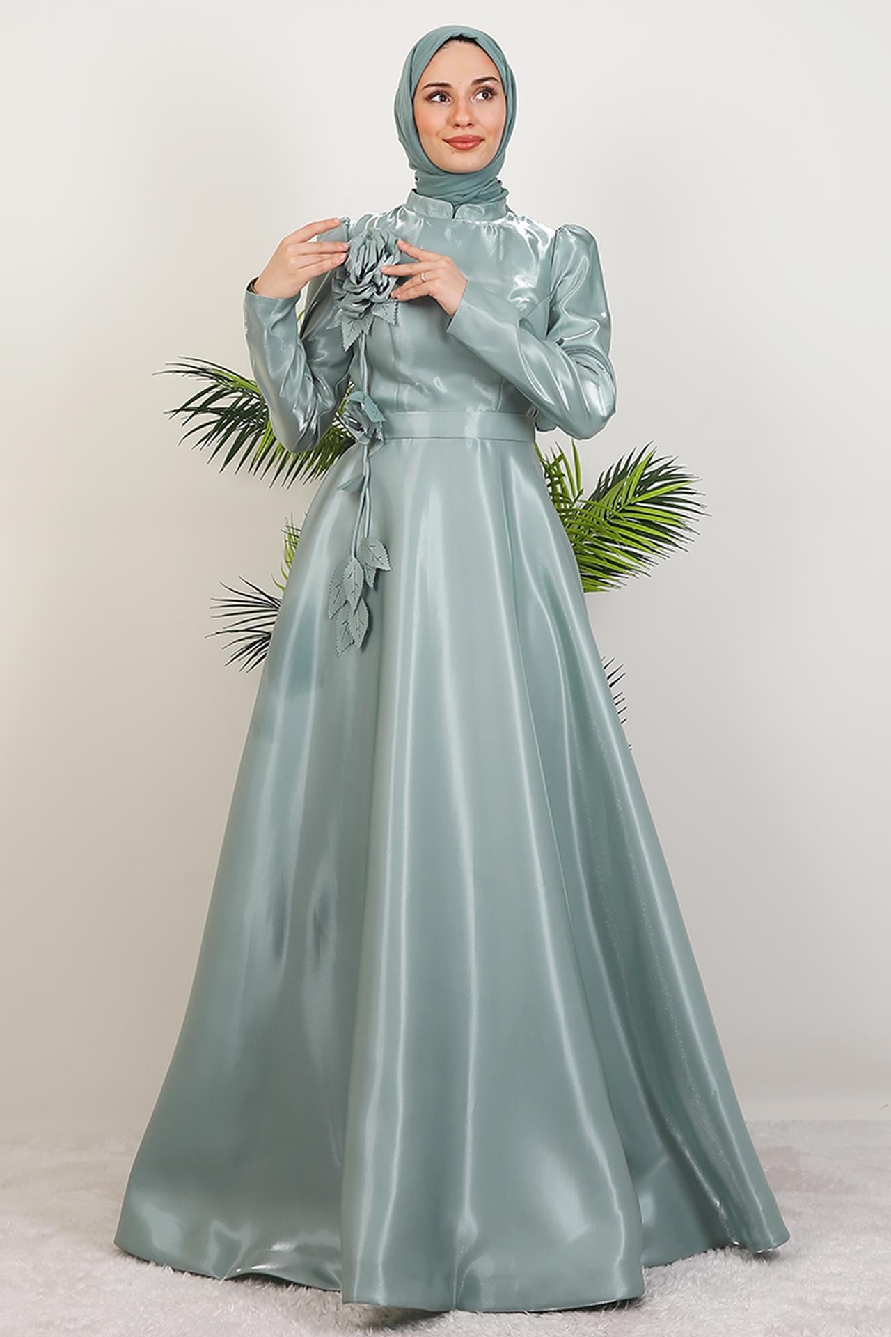 Rüya Organze Abiye Mint