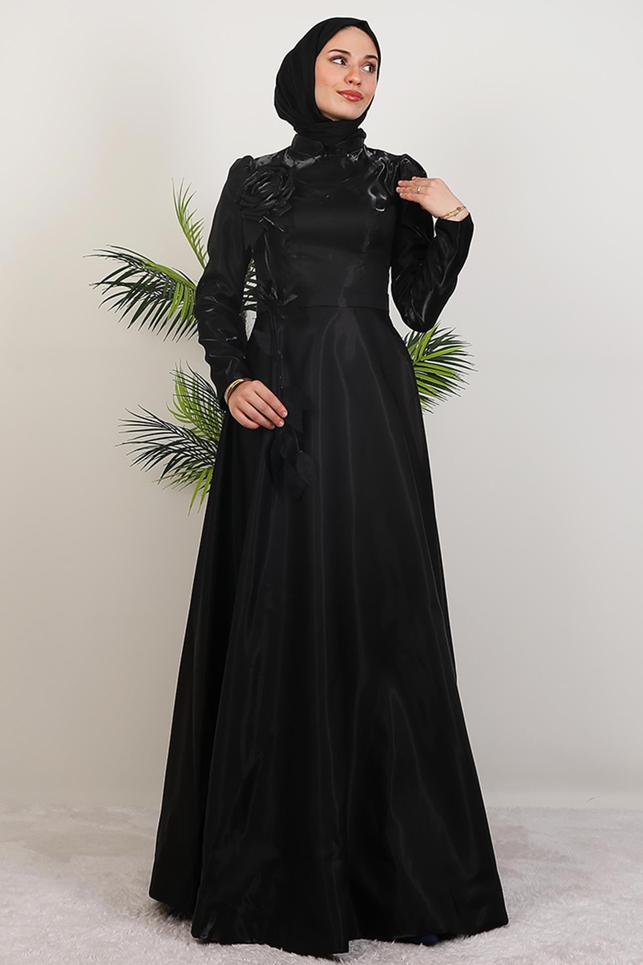Rüya Organze Abiye Siyah