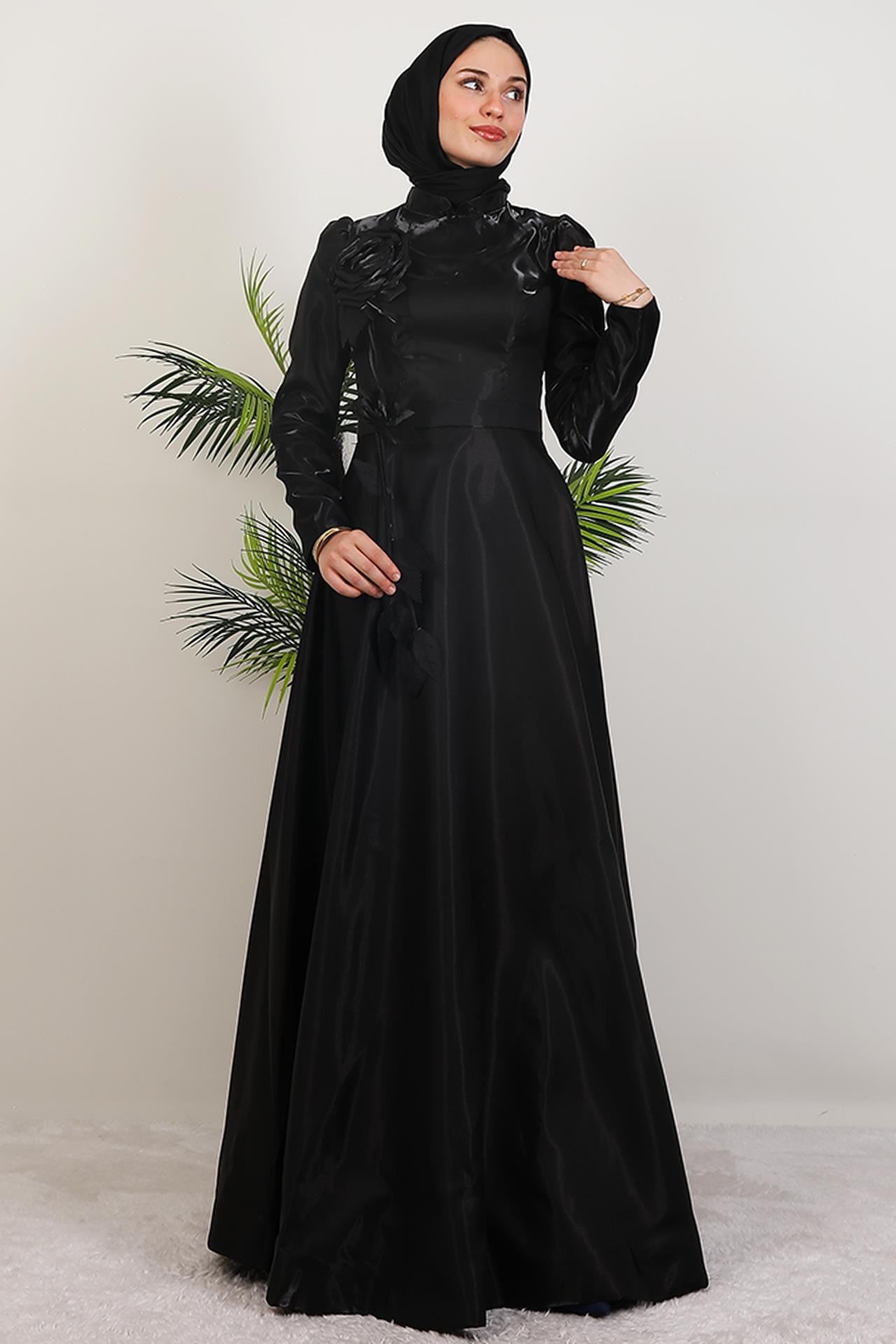 Rüya Organze Abiye Siyah