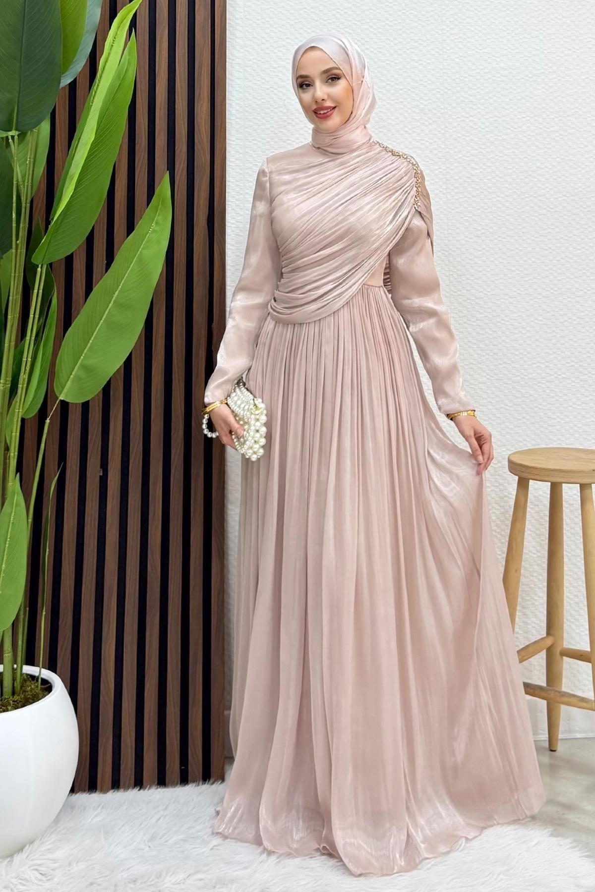 Sanya Yoryo Abiye Soft Pembe