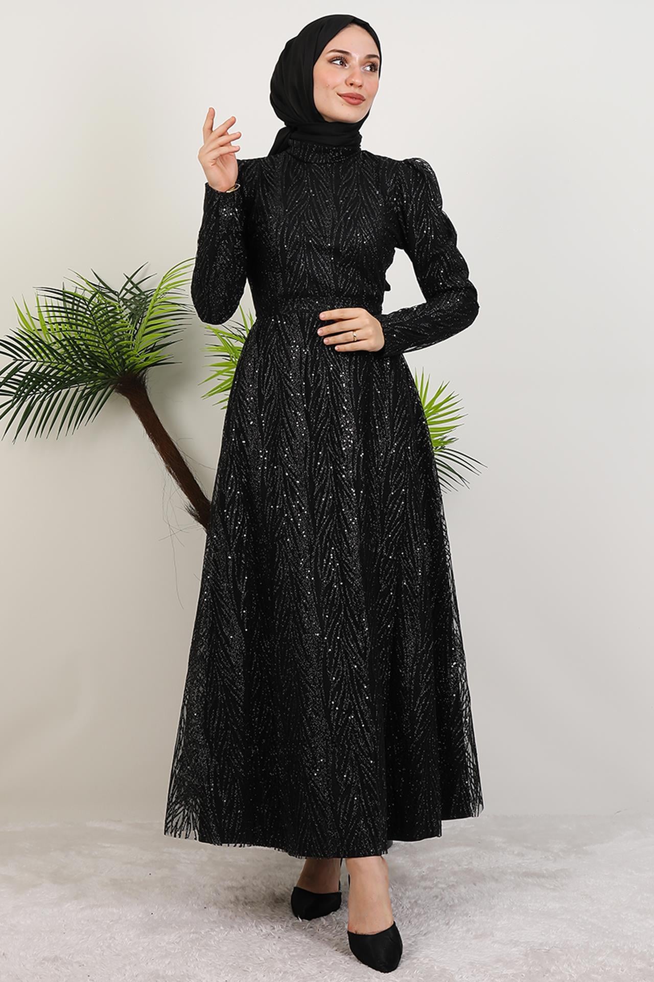 Selma Simli Abiye Siyah