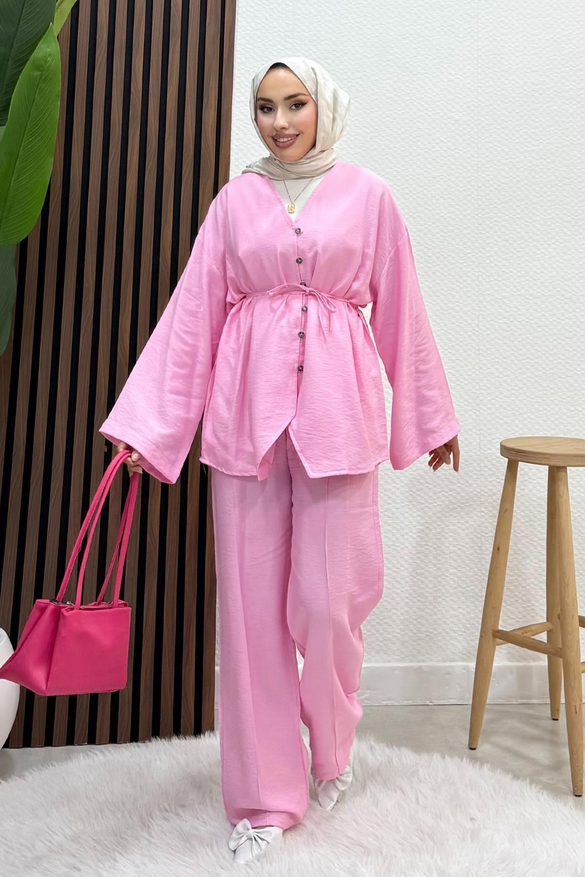 Sual Keten Takım Pembe