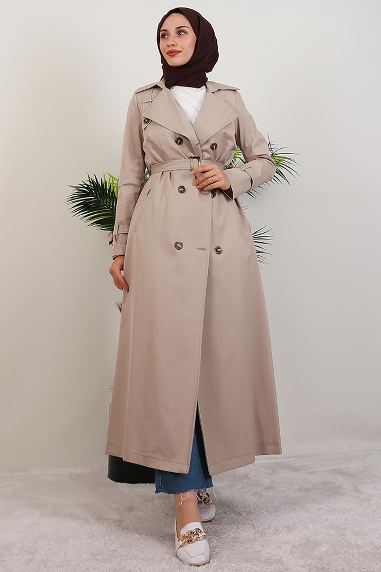 Terra Trençkot Krem