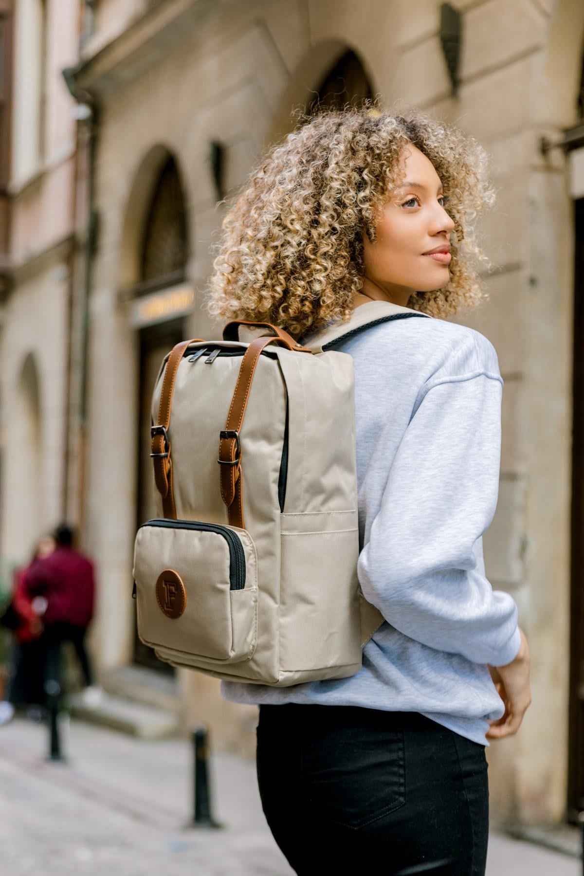 Fudela Bks Krem Sırt Çantası