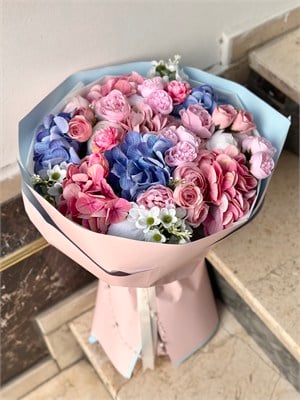 Twilight Bloom Yapay Çiçek Buketi | Özgün Tasarım