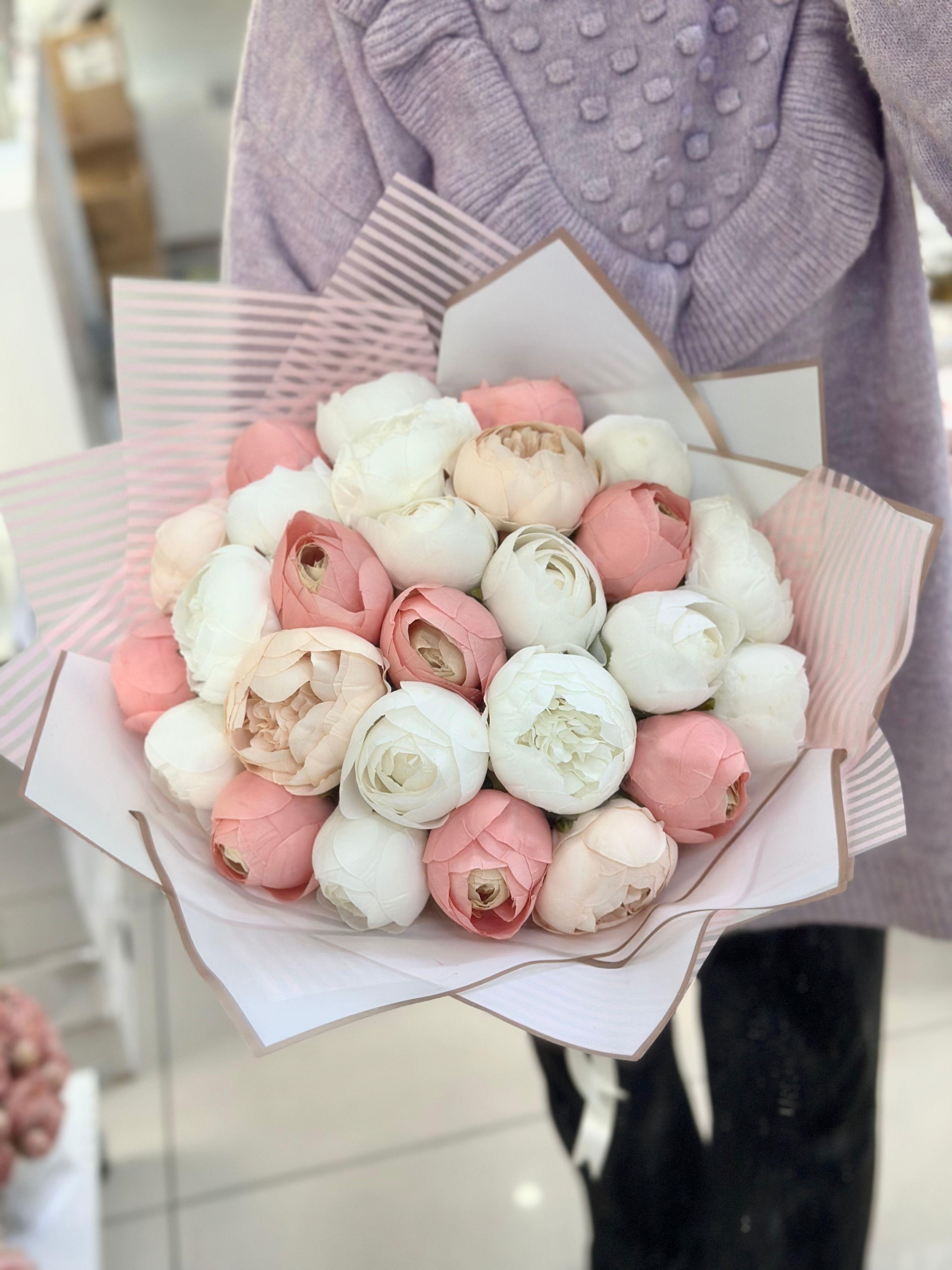 Lüks Şakayık Soft Pembe İsteme Çiçeği Aranjman Söz Nişan Çiçeği