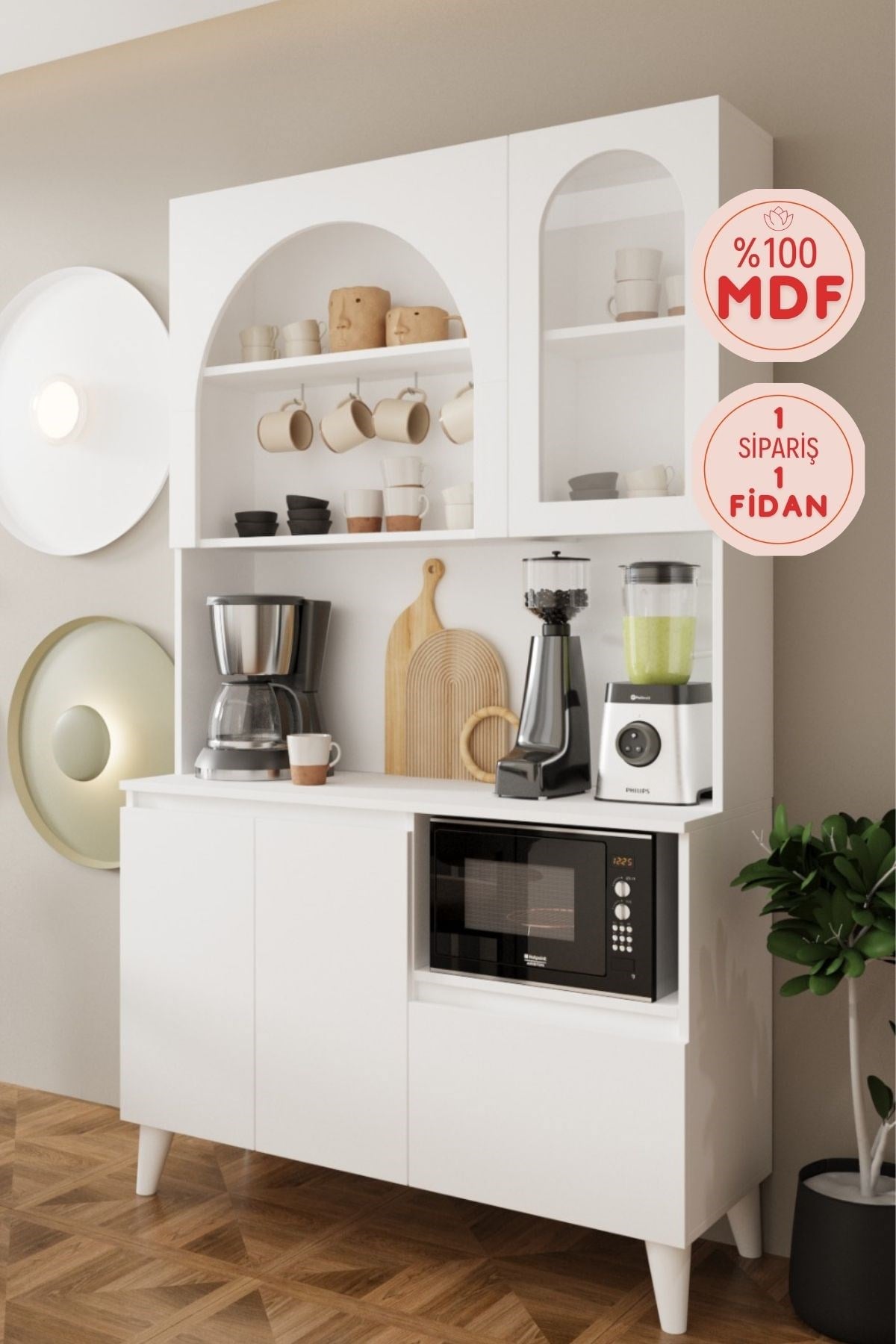 BALNEOM Pera 120 cm Mdf kahve köşesi__BALNEOM_Pera 120 cm kahve köşesi