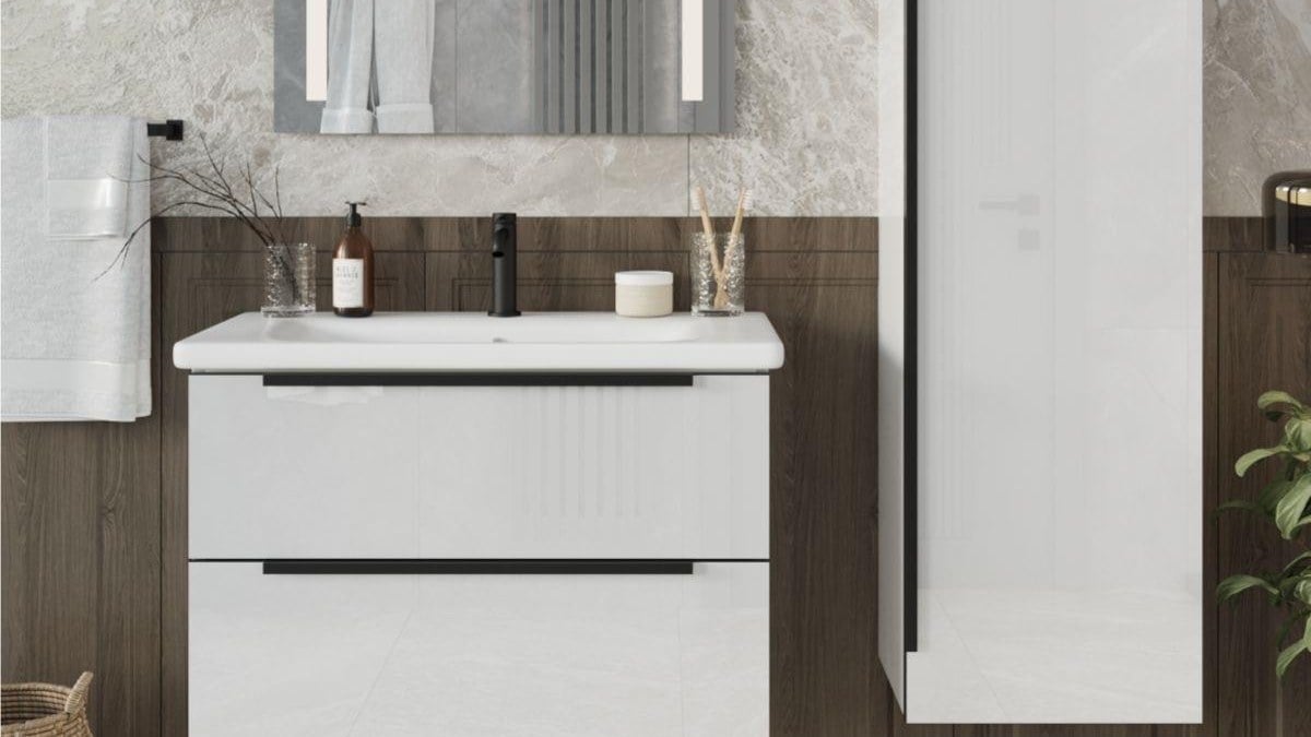Kadife banyo dolabı,High gloss banyo dolabı