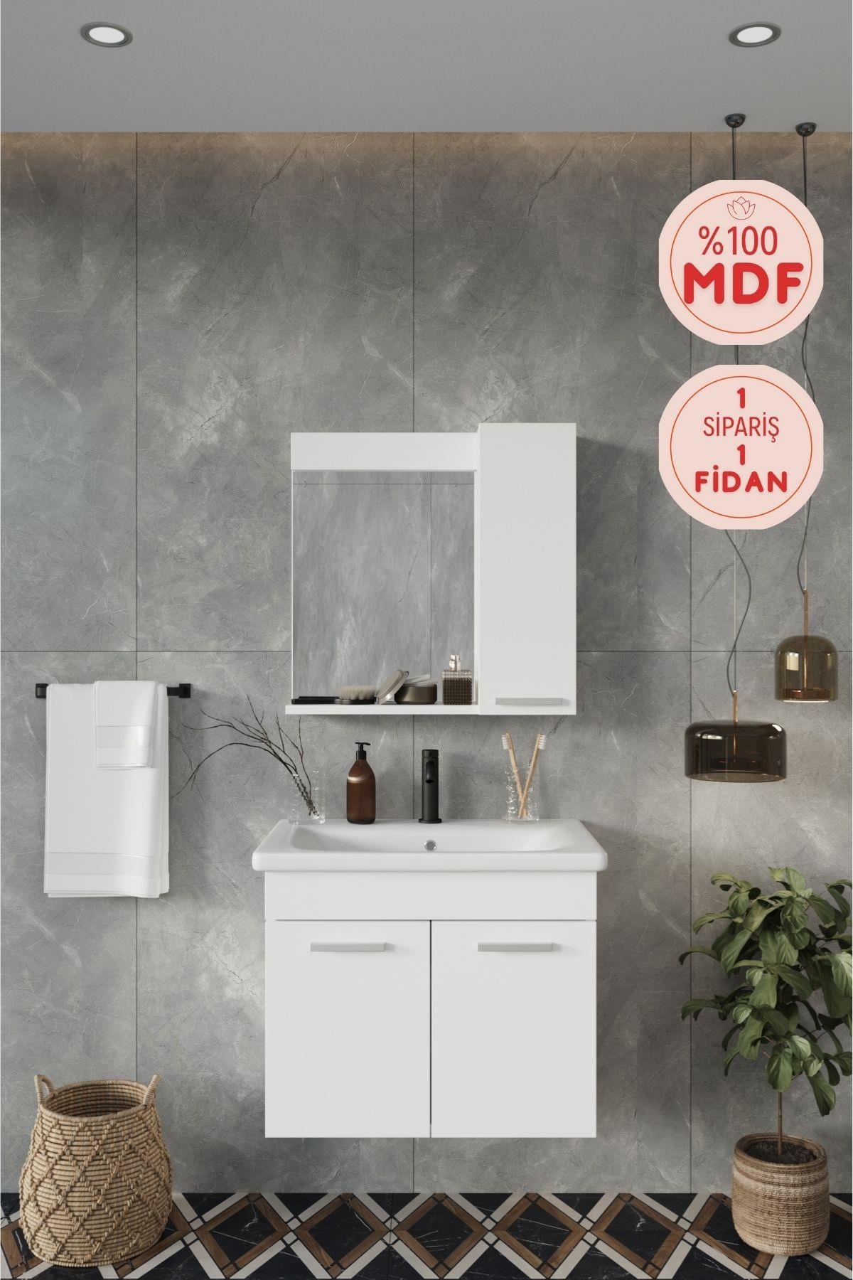 Balneom Banyo Defne 02 65cm Banyo Dolabı Aynalı Dolaplı Üst Dolap Lavabo _Balneom Banyo Defne 02 65cm Banyo Dolabı Aynalı Dolaplı Üst Dolap Lavabo  | En Uygun Fiyatlarla Balneom.com Online Mağazasında | DEFNE  02 65 DEMONTE | Banyo Dolabında Kalitenin Adresi _BALNEOM_DEFNE  02 65 DEMONTE